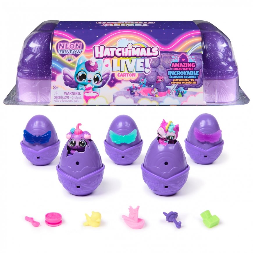 Spin Master Hatchimals Alive Neon Rainbow