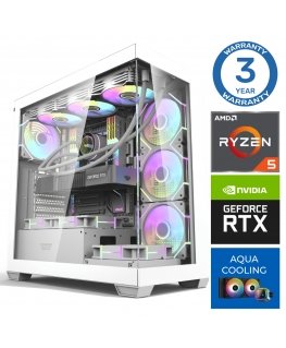 INTOP AQUA Ryzen 5 7600X 64GB DDR5 1TB SSD M.2 NVME+2TB RTX5070Ti 16GB no-OS