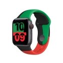 Apple MUQ63ZM/A nutikas kantav aksessuaar Bänd Must, Roheline, Punane Fluoroelastomeer