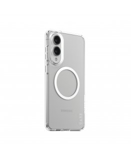 PanzerGlass CARE by ® Flagship Case Transparent Urban Combat w. White Qi Compatible Samsung S25 Edge mobile phone case