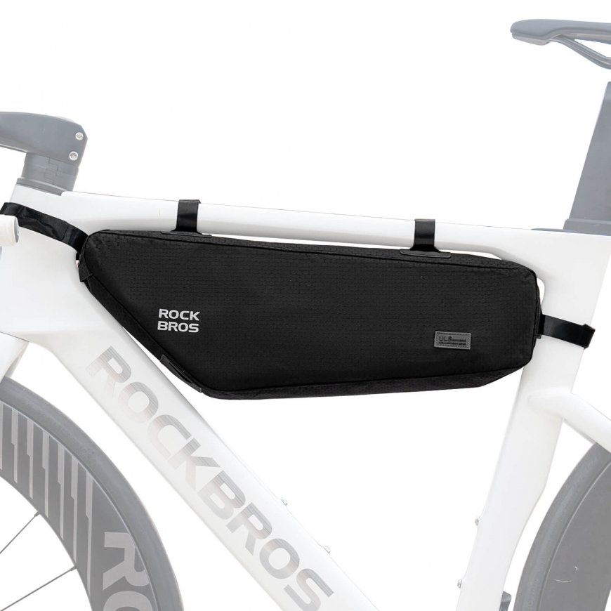 Rockbros velosipēdu soma rāmim zem augšējā caurules 2.9l - melna