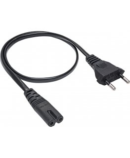 Fuj:tech CEE 7/16 - C7 - power cable, black, 5 m