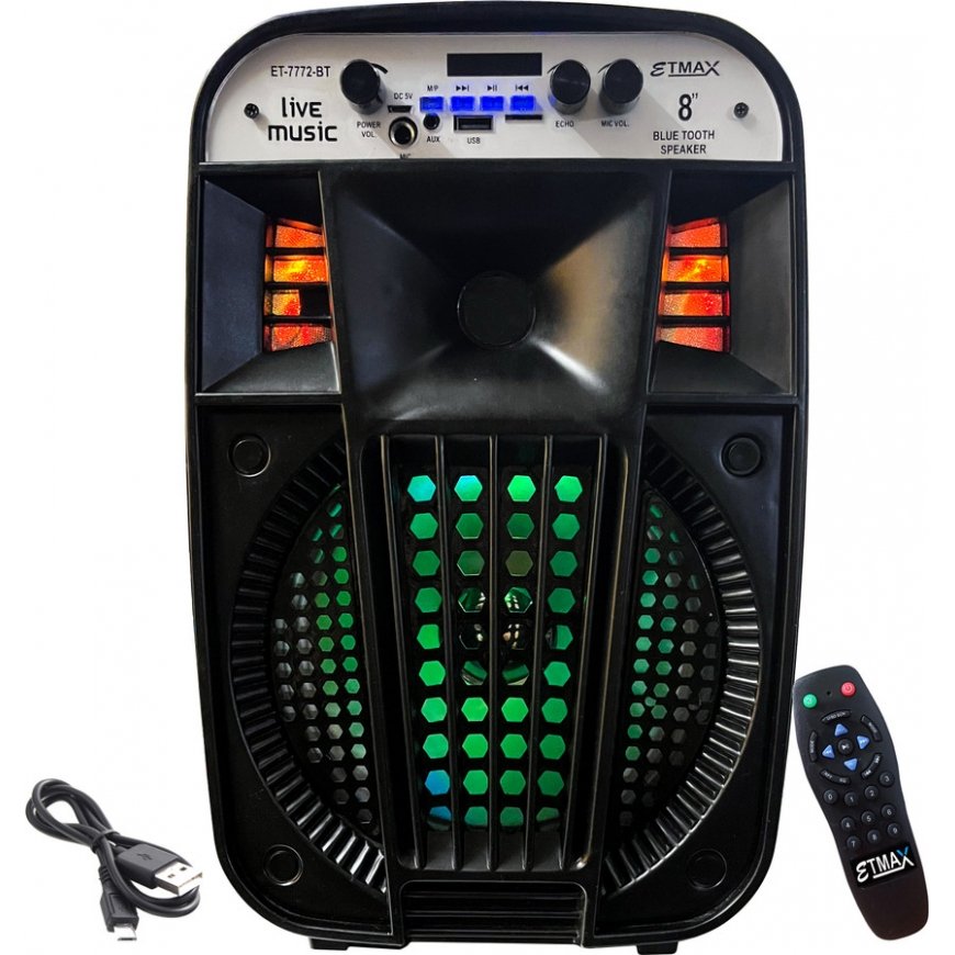 HOCO HC1 stilīgs portatīvais skaļrunis Blutooth/ FM/ TF karte/ USB atmiņas sticks/ AUX 5 W melns – 2