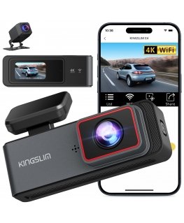 Kingslim E4 Dash Camera | Car DVR | 4K, Wi-Fi