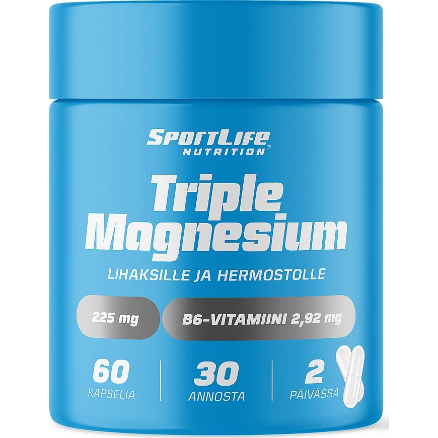 SportLife Triple Magnesium 60 capsules, 80