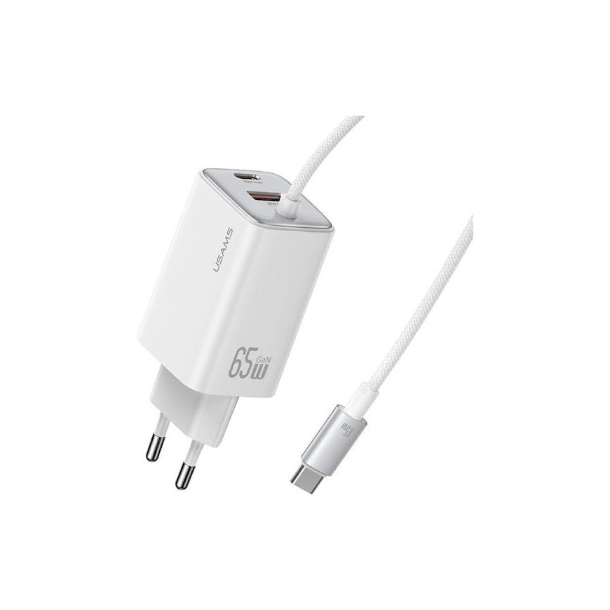 USAMS JC serijos CC266 65W GaN greitas įkroviklis 2x – 2