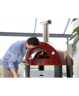 Alfa Forni Moderno 2 Pizze hübriid-pizzaahi Ardesia Hall