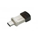 Transcend JetFlash 890 USB-välkmälu 128 GB USB Type-A / USB Type-C 3.2 Gen 1 (3.1 Gen 1) Must, Hõbe Transcend JetFlash 890 USB-välkmälu 128 GB USB Type-A / USB Type-C 3.2 Gen 1 (3.1 Gen 1) Must, Hõbe