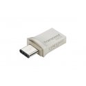 Transcend JetFlash 890 USB atmintukas 128 GB USB Type-A / USB Type-C 3.2 Gen 1 (3.1 Gen 1) Juoda, Si Transcend JetFlash 890 USB atmintukas 128 GB USB Type-A / USB Type-C 3.2 Gen 1 (3.1 Gen 1) Juoda, Si