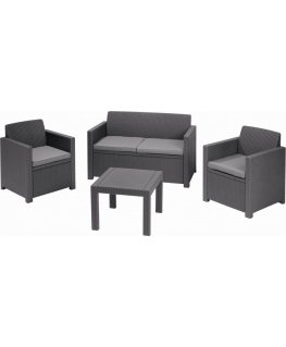 Allibert 213968 комплект уличной мебели Антрацит, Серый