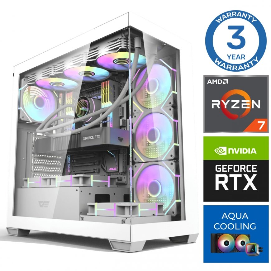 INTOP AQUA Ryzen 7 9700X 16GB DDR5 1TB SSD M.2 NVME+2TB RTX5060 8GB no-OS