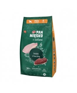 PAN MÄSKÖ yrttien kanssa Turkki ankka M - kuiva koiranruoka - 9kg