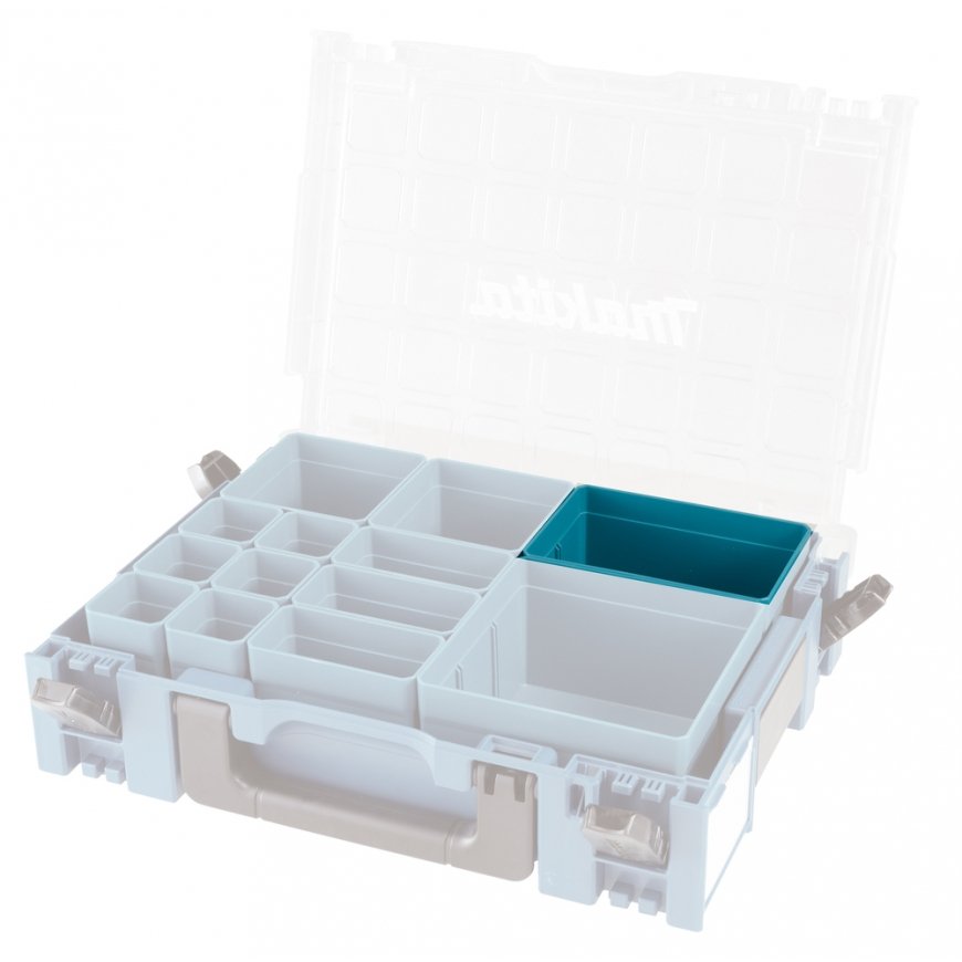 Makita 191X96-7 uzglabāšanas kārba Kaste glabāšanai Taisnleņķa Plastmasa Tirkīzs – 2