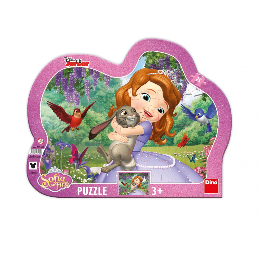 Dino silhouette puzzle 25 pcs: Sofia