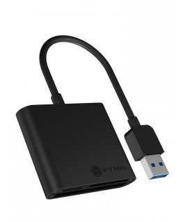 ICY BOX IB-CR301-U3 кардридер USB 3.2 Gen 1 (3.1 Gen 1) Черный