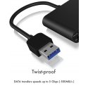 ICY BOX IB-CR301-U3 kortinlukija USB 3.2 Gen 1 (3.1 Gen 1) musta ICY BOX IB-CR301-U3 kortinlukija USB 3.2 Gen 1 (3.1 Gen 1) musta