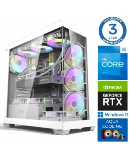 INTOP AQUA i5-14400F 64GB DDR5 1TB SSD M.2 NVME RTX5070Ti 16GB WIN11
