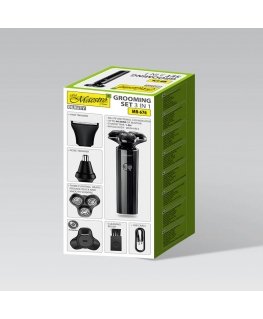 MAESTRO MR-676 3-in-1 USB skūšanās komplekts