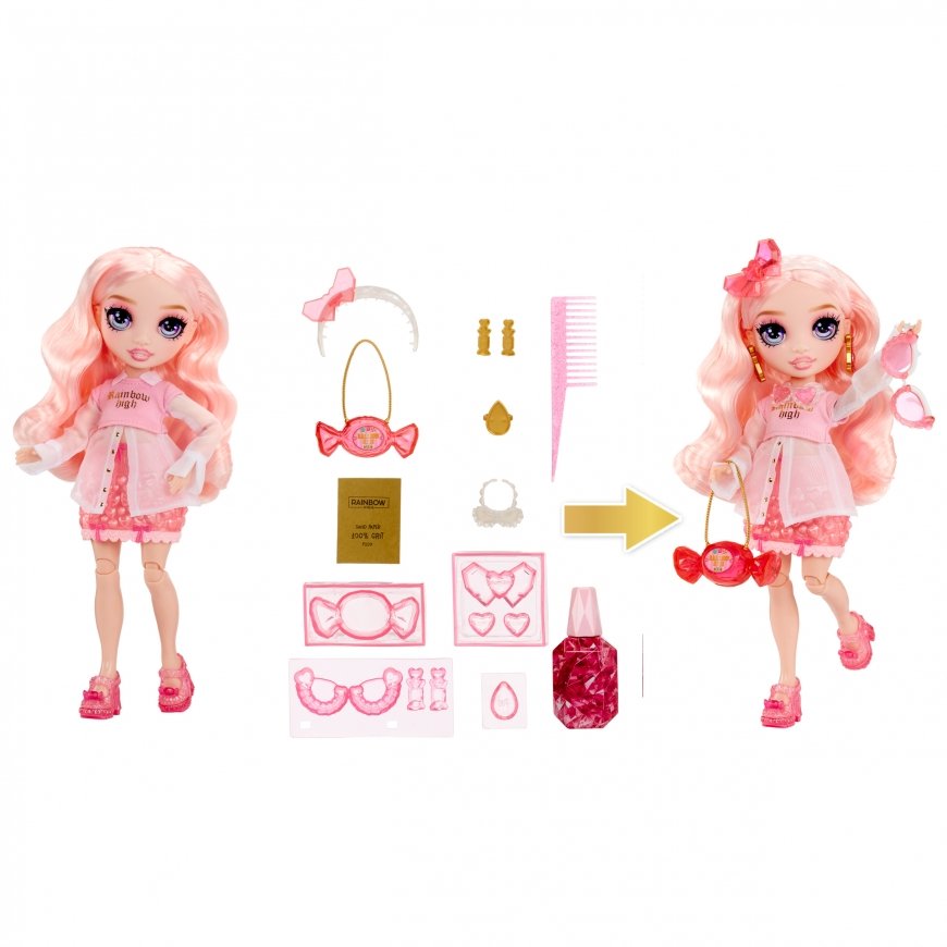 Rainbow High Creative Crystals Fashion Doll- Bella – 3