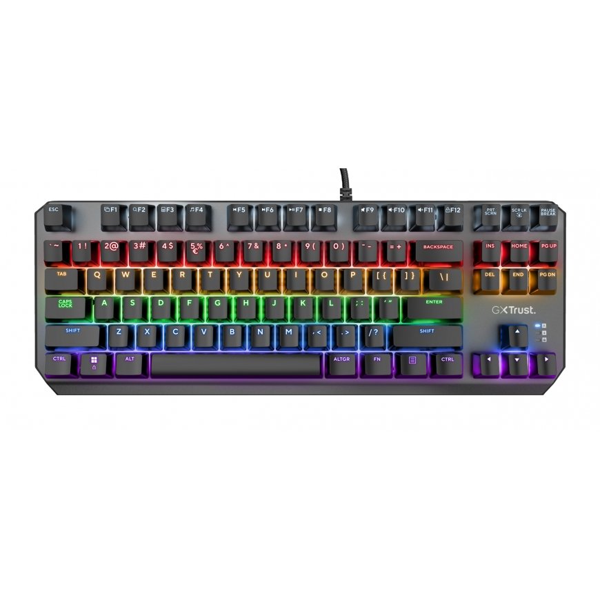 Trust GXT 834 Callaz klaviatuur Mängimine USB QWERTY Inglise Must – 3