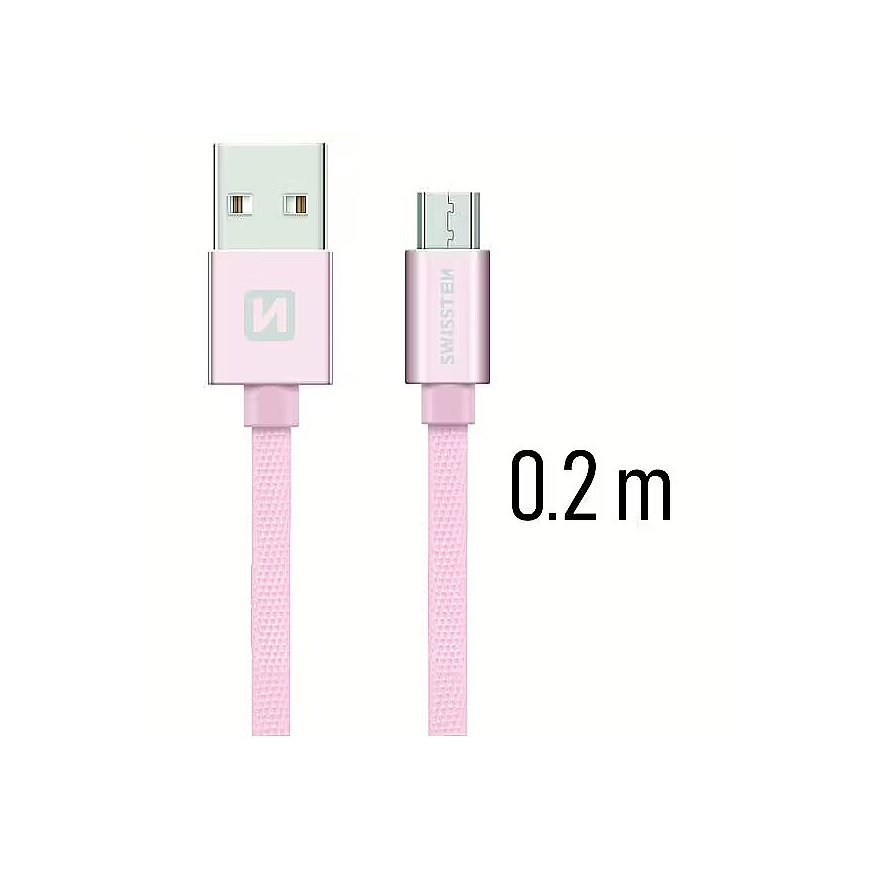 Кабель данных и зарядки Swissten Textile Quick Charge Universal Micro USB длиной 0,2 м