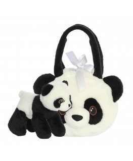 AURORA Fancy Pals plīša rotaļlieta Panda somiņā, 20 cm
