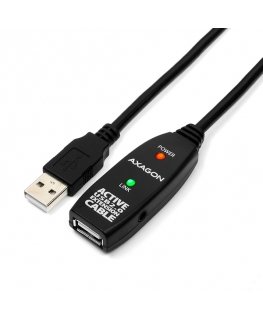 Axagon ADR-205 USB kabelis USB 2.0 5 m USB A Melns