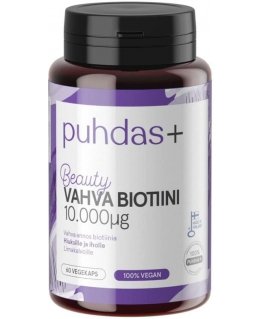 Puhdas+ Beauty Biotin 10,000 µg 60 veggie capsules