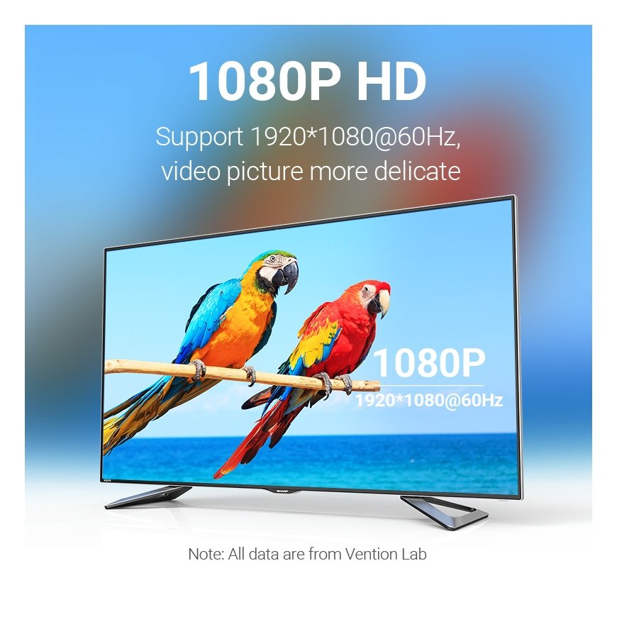 Vention EABBG видео кабель адаптер 1,5 m DVI VGA (D-Sub) Черный – 3