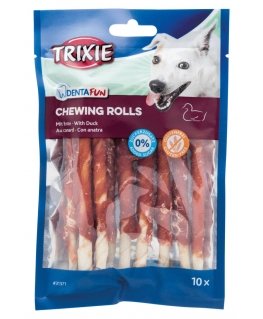 TRIXIE Denta Fun Duck Chewing Rolls Собака Закуска Утка 80 g