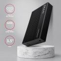 Axagon EE35-GTR USB-C 5Gbps - SATA 6G, 3.5 RIBBED box BLACK - USB Typ C Внешний карман для жесткого Axagon EE35-GTR USB-C 5Gbps - SATA 6G, 3.5 RIBBED box BLACK - USB Typ C Внешний карман для жесткого