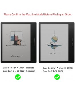 Magnetic case Onyx Boox Go Color 7 / Boox Go 7 / Boox Go Color 7 (Gen II) / Boox Page with stylus holder Beige