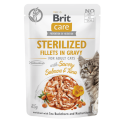 BRIT Care Kissa Steriloitu Lohta&Tonnikalaa Pussi - märkä kissanruoka - 85 g BRIT Care Kissa Steriloitu Lohta&Tonnikalaa Pussi - märkä kissanruoka - 85 g