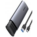 Ugreen 10903 saugojimo diskų korpusas SSD korpusas Juoda, Pilka M.2
