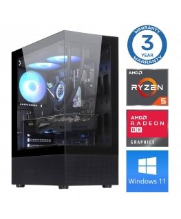 INTOP Ryzen 5 5500 16GB 1TB SSD M.2 NVME RX580 8GB WIN11