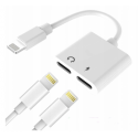 Wooco J-008 Dual Audio & Charge Adapter 2x Lightning Wooco J-008 Dual Audio & Charge Adapter 2x Lightning