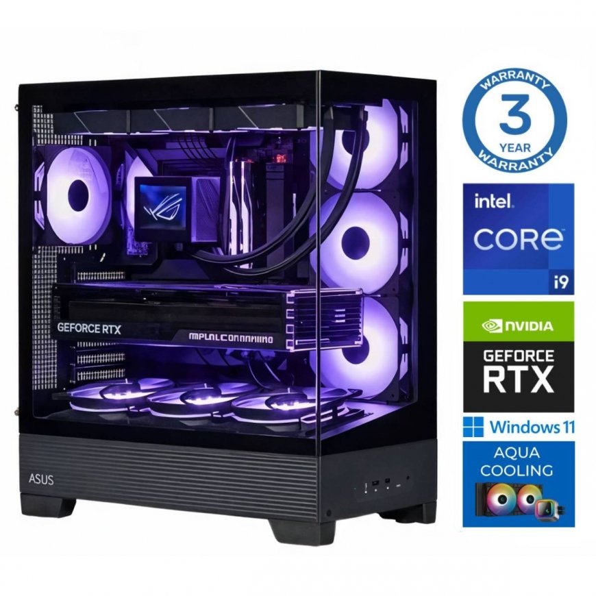 INTOP AQUA i9-14900KF 32GB DDR5 2TB SSD M.2 NVME+2TB RTX5070Ti 16GB WIN11