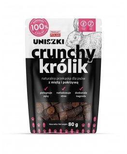 UNISZKI Krõbe Jänes piparmündi ja nõgesega - Koeraküpsised - 80g