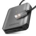 Axagon CRE-S3 External card reader USB-A 3.2 Gen 1 3-slot & lun SD/microSD/CF кардридер USB 3.2 Gen Axagon CRE-S3 External card reader USB-A 3.2 Gen 1 3-slot & lun SD/microSD/CF кардридер USB 3.2 Gen