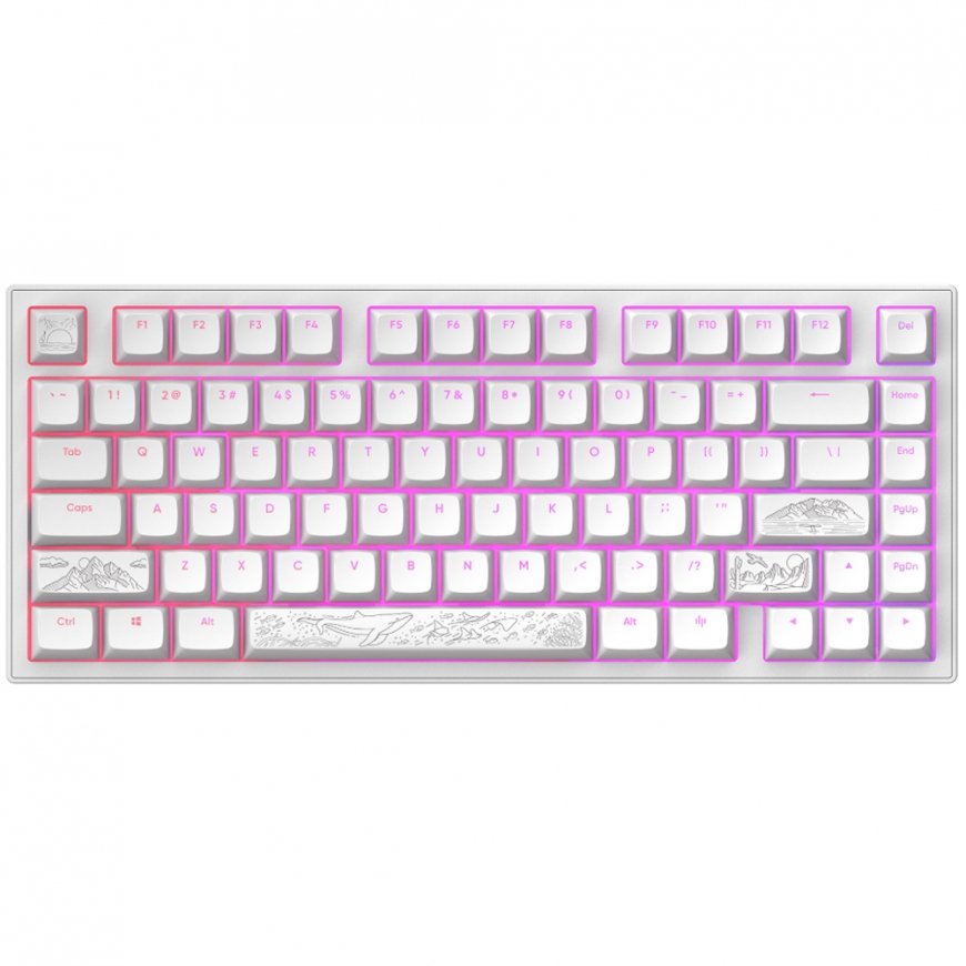 Dark Project ALU81A Terra Nostra White, G3MS Moonstone Switch, US – 2