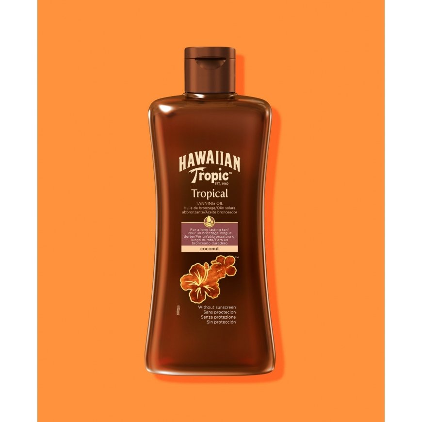 Hawaiian Tropic Tropical Tanning Oil Dark Öljy 200 ml Runko