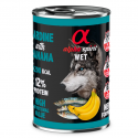 ALPHA SPIRIT WET Sardīne ar banānu - mitrais suņu barība - 400g ALPHA SPIRIT WET Sardīne ar banānu - mitrais suņu barība - 400g