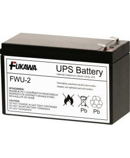 Fukawa battery – FUKAWA FWU-2 replacement battery for RBC2 (12V / 7.2Ah, Faston 250) – FWU-2