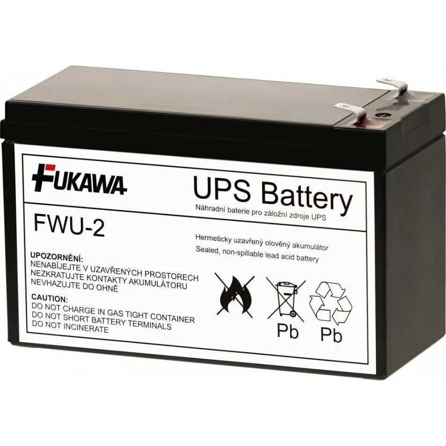 Fukawa akumulators – FUKAWA FWU-2 rezerves akumulators, kas paredzēts RBC2 (12V / 7,2Ah, Faston 250) – FWU-2