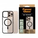 PanzerGlass ® HardCase Transparent w. Black MagSafe & Frame iPhone 16 Pro Max matkapuhelimen suojako