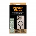PanzerGlass ® HardCase Transparent w. Black MagSafe & Frame iPhone 16 Pro Max matkapuhelimen suojako