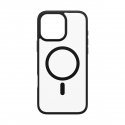 PanzerGlass ® HardCase Transparent w. Black MagSafe & Frame iPhone 16 Pro Max matkapuhelimen suojako