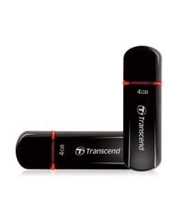 Transcend JetFlash 600 USB флеш накопитель 4 GB USB тип-A 2.0 Черный