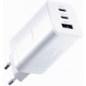 Зарядное устройство Allity GaN PD QC ATC-01-65WACC 2x USB-C + 1x USB-A 65W белое
