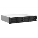 QNAP TS-1264U-RP NAS Teline ( 2U ) Intel® Celeron® 8 GB DDR4 0 TB QNAP QTS Alumiini, musta